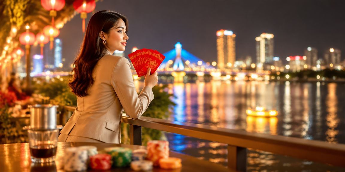 Khung cảnh thưởng thức cà phê và cá cược tại Đà Nẵng